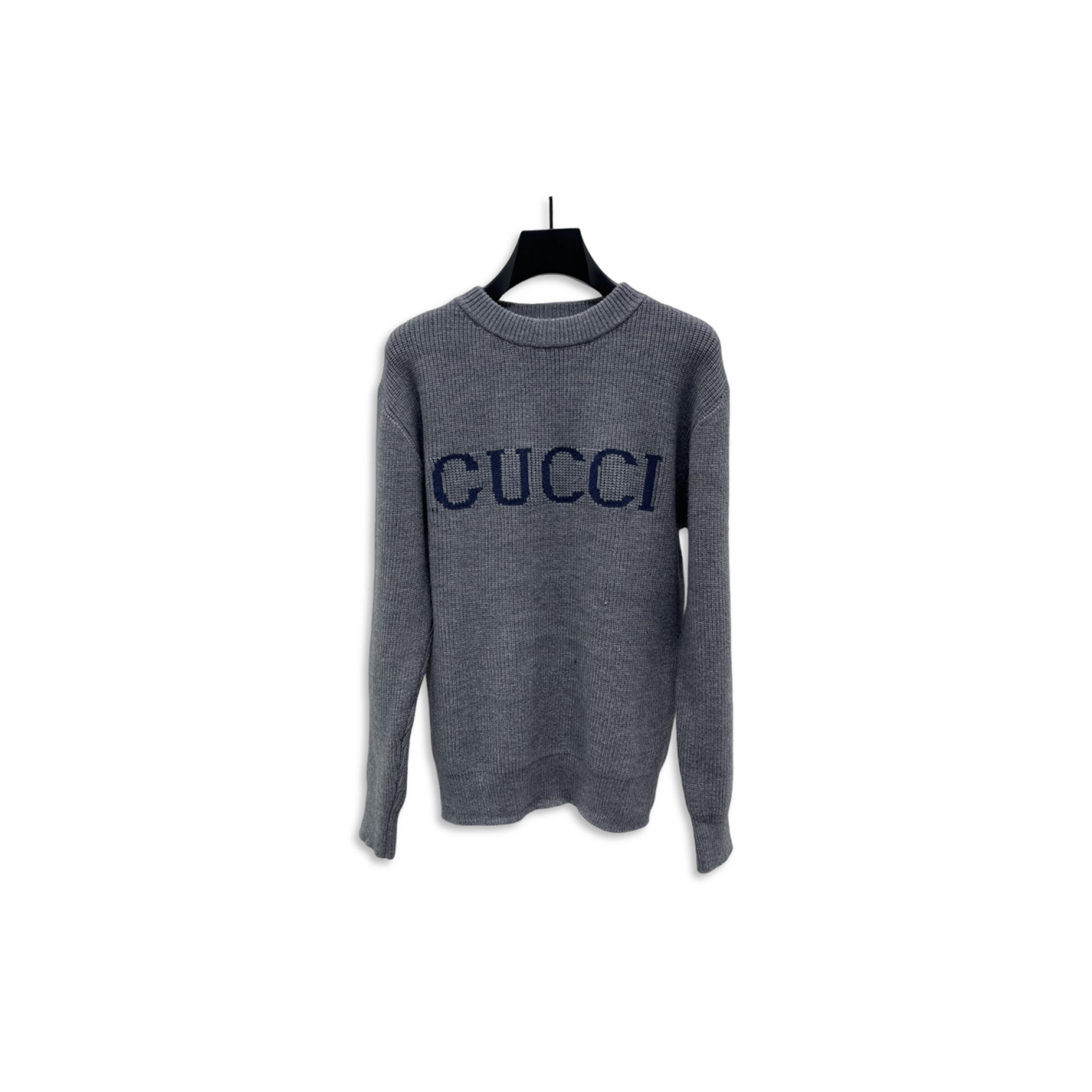 Gvc*1 wool cashmere rib knit sweater 833499